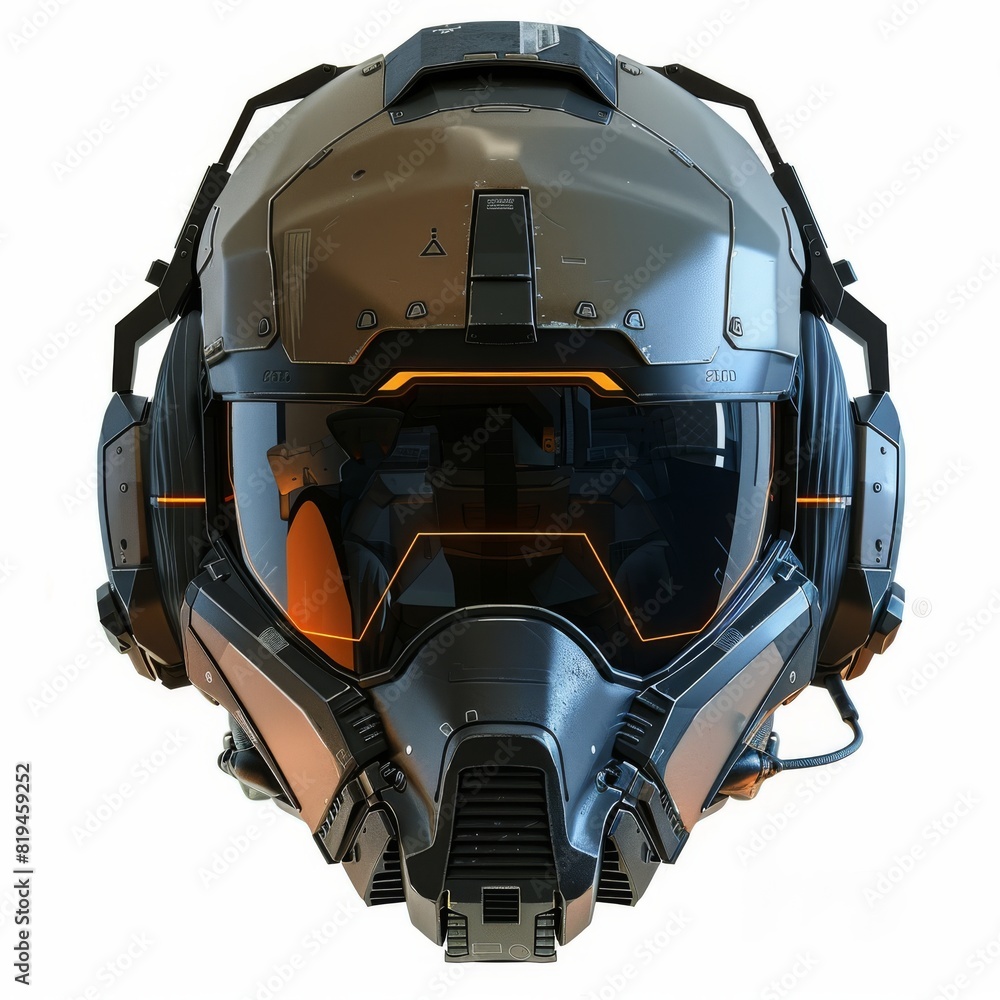Futuristic helmet with sleek design Futuristic helmet with sleek design