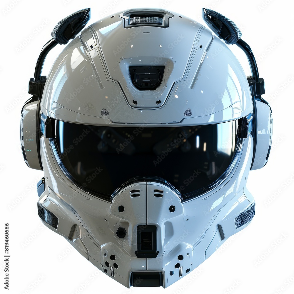 Sci fi helmet with metal frame Sci fi helmet with metal frame
