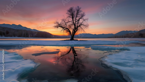 sunrise over the river