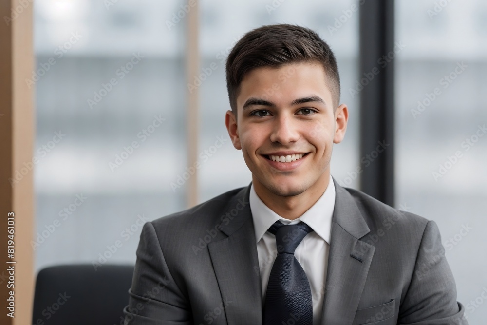 Successful businessman sitting in the interview room. Job Interview Concept. Successful businessman sitting in the interview room. Job Interview Concept.