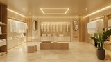 tenniscore locker room oasis stylish athleisure apparel and luxe amenities 3d mockup scene