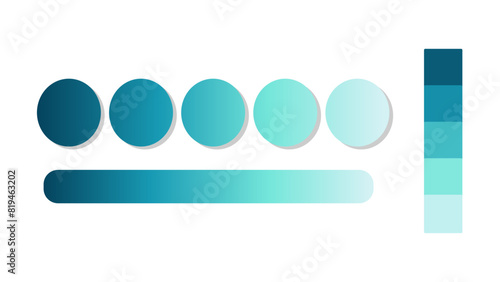 Abstract gradient background with navy blue, blue grotto, blue green, baby blue color palette. Abstract illustration with gradient blur design. Blurred colored abstract background. Colorful gradient 