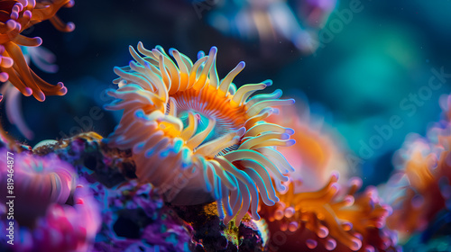 A colorful anemon under sea water © AhmadSoleh