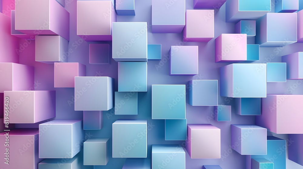 A modern and minimalistic background featuring an array of geometric shapes in pastel blue, purple, pink, and white colors.
A modern and minimalistic background featuring an array of geometric shapes in pastel blue, purple, pink, and white colors.