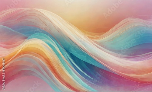 Abstract soft color wave background