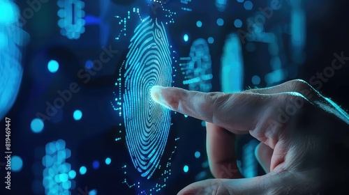 Biometric authentication system ensuring secure access to medical records and sensitive data 