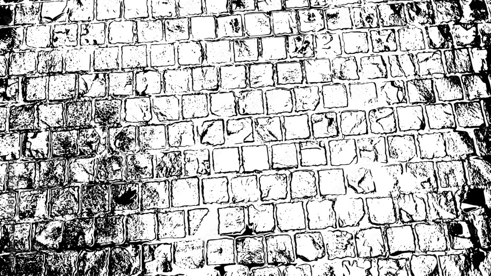 Fototapeta premium 10-14. Brick Texture Background Image. Building Materials, Brick Vector Image