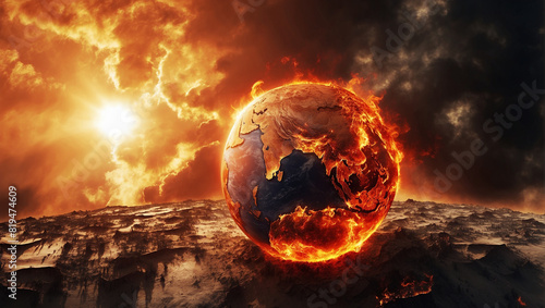 Scorching Earth: Climate Change Catastrophe photo