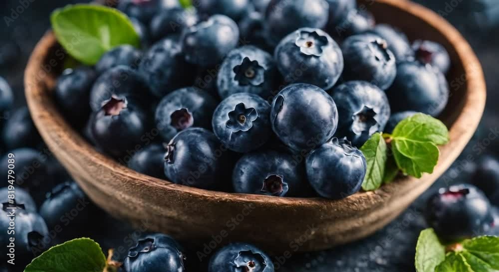 A Close-Up Look at Fresh Blueberries A Close-Up Look at Fresh Blueberries
