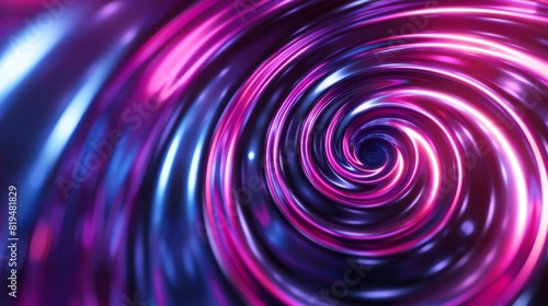 The image is a glowing blue and purple vortex.