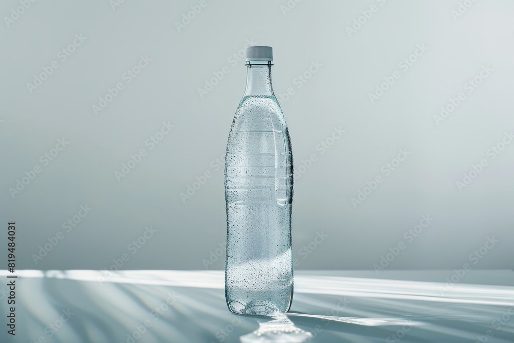 Realistic photograph of a complete Water bottle,solid stark white background, focused lighting Realistic photograph of a complete Water bottle,solid stark white background, focused lighting