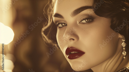 A retro-inspired photo shoot featuring vintage makeup looks from different eras