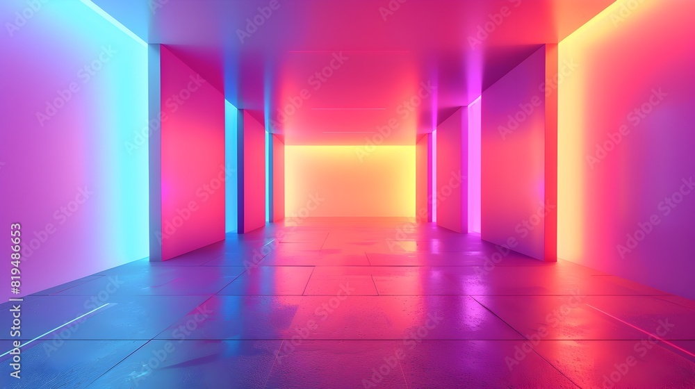 Vibrant LGBTQ Abstract Digital Art with Minimalist Geometric Shapes and Dynamic Color Gradient Vibrant LGBTQ Abstract Digital Art with Minimalist Geometric Shapes and Dynamic Color Gradient