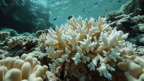 A coral reef restored to its former glory  highlighting the potential for ecological recovery and the effectiveness of conservation efforts..stock photo