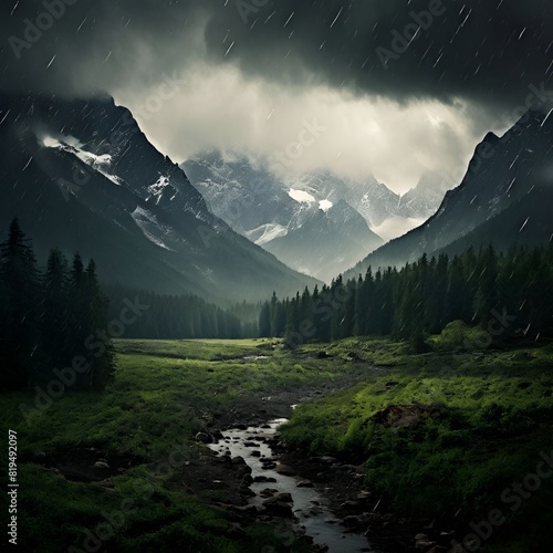 nature and the mountains surrounding it