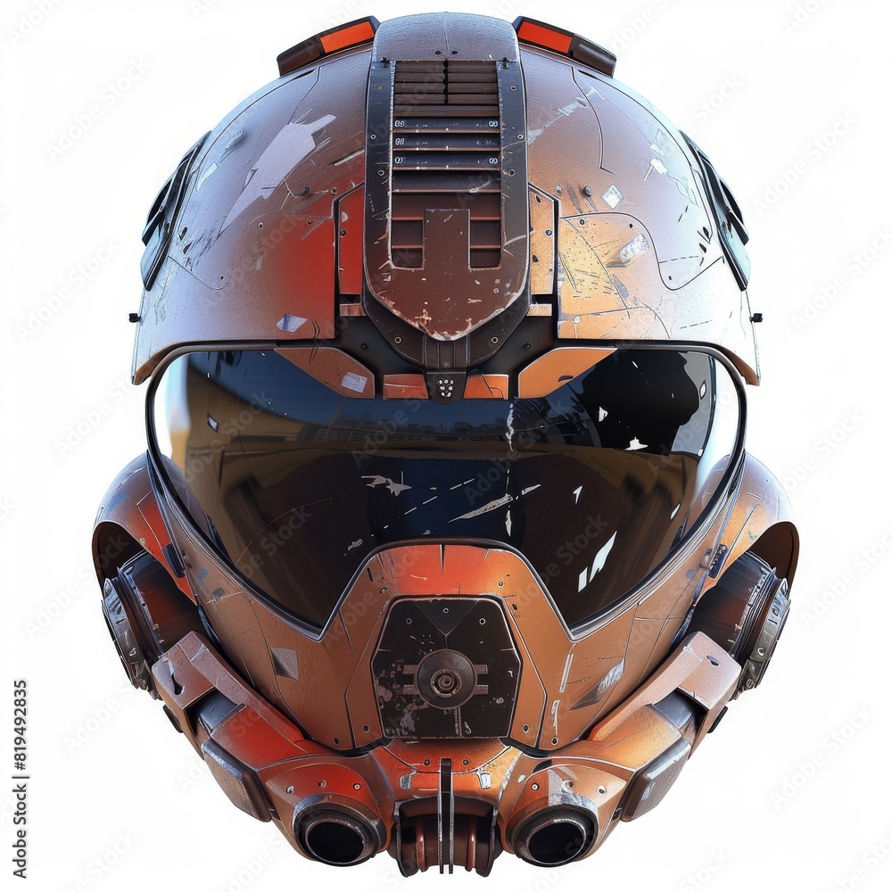 Futuristic helmet with sleek design Futuristic helmet with sleek design