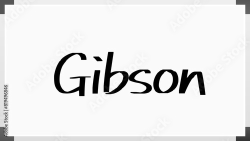Gibson のホワイトボード風イラスト photo