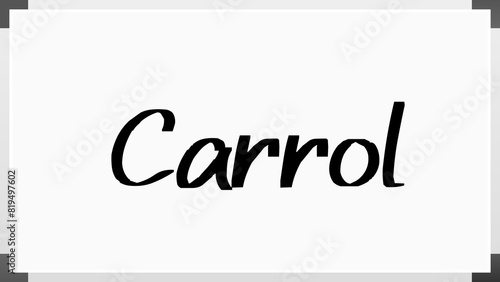 Carrol のホワイトボード風イラスト photo
