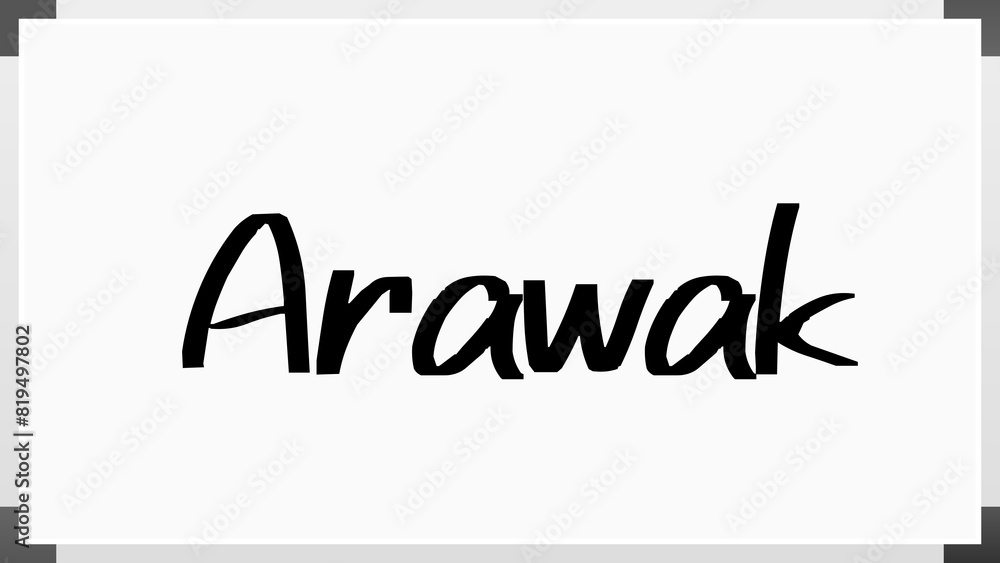 Arawak のホワイトボード風イラスト Arawak のホワイトボード風イラスト