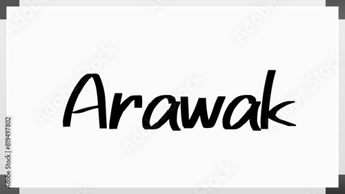 Arawak のホワイトボード風イラスト photo