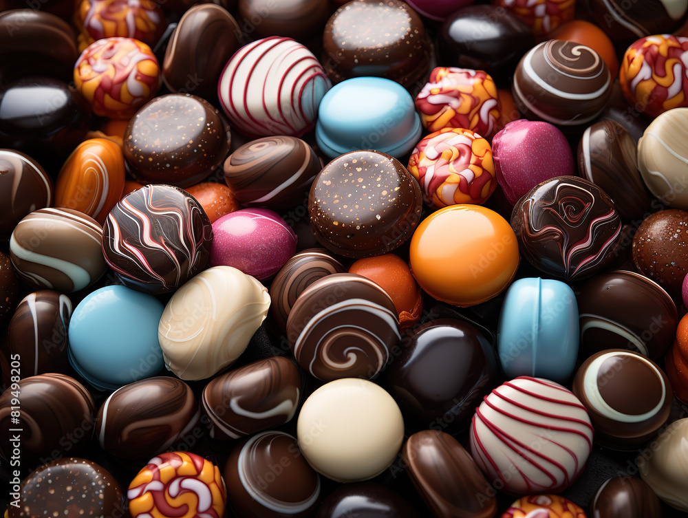 Superb Box of chocolate candies isolated on transparent background Superb Box of chocolate candies isolated on transparent background