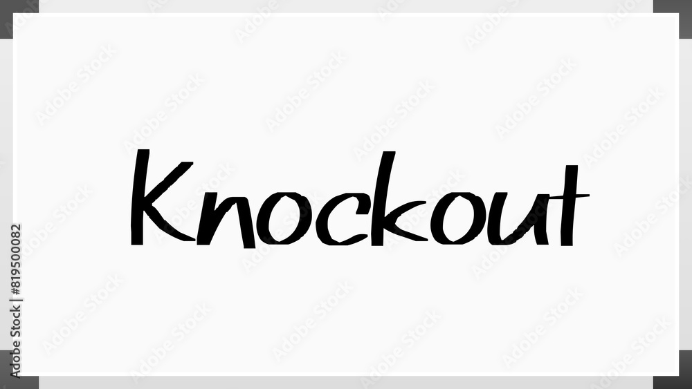 Knockout のホワイトボード風イラスト Knockout のホワイトボード風イラスト