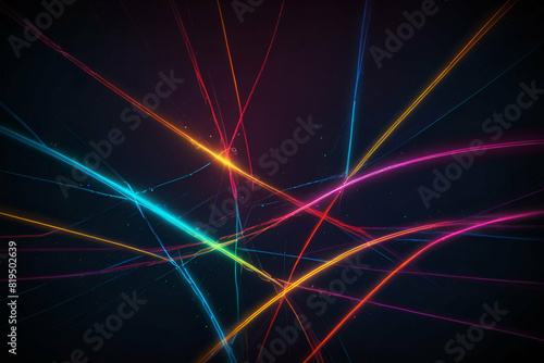 abstract neon lines shiny glowing background futuristic techno