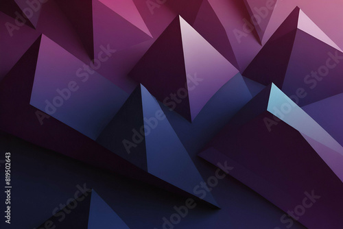 abstract neon Purple geometric simple minimalistic background, which consist of triangles. Triangular pattern with gradient photo