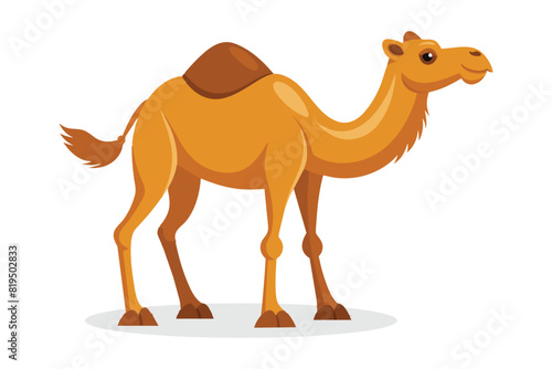 Camel animal flat vector illustration on white background © Graphic toons