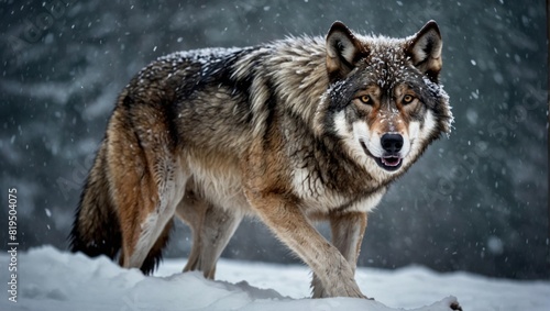wolf in snow © zhia
