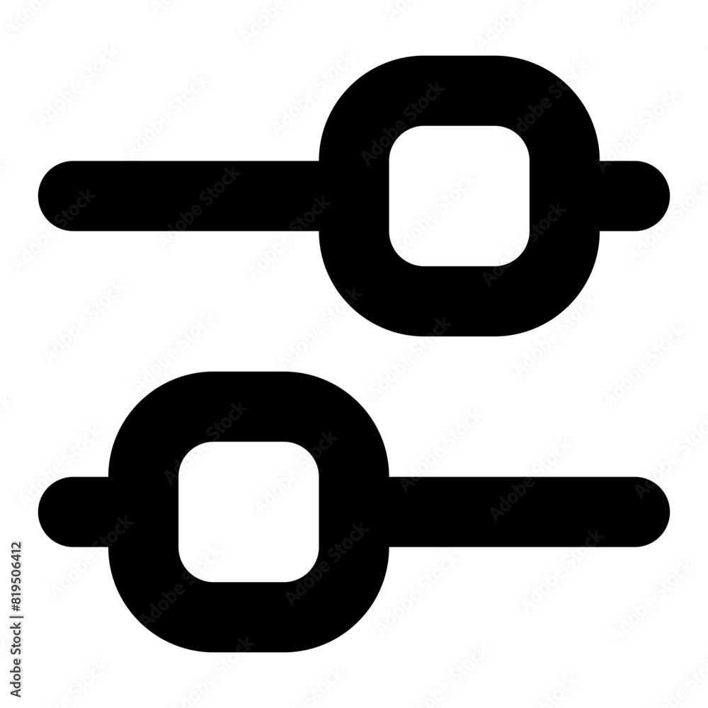 setting preference line icon fat UI setting preference line icon fat UI