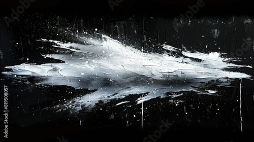 white wild style graffiti paint brush strokes on black background photo
