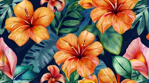 Wallpaper Mural flowers background Torontodigital.ca