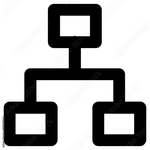 hierarchy icon, simple vector design