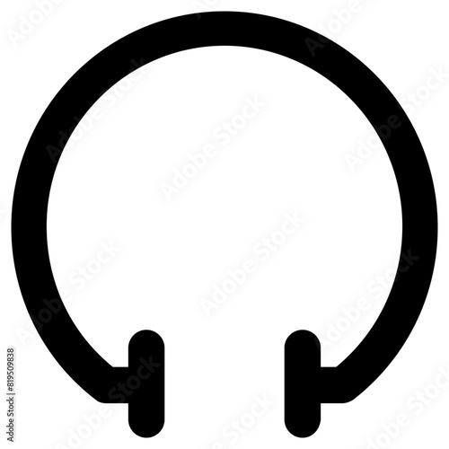 headphone icon, simple vector design