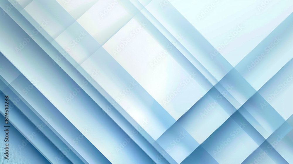 Obraz premium Blue and grey glossy squares abstract tech banner design. Modern abstract blue background design with layers of transparent material in square shapes in random geometric patterns.