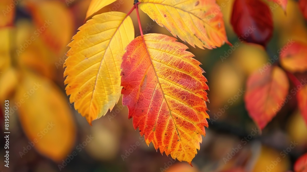 Beautiful yellow red and orange leaves in an autumn park --no text, human, watermark Beautiful yellow red and orange leaves in an autumn park --no text, human, watermark