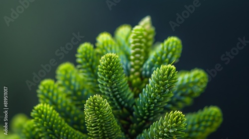 Araucaria heterophylla - Norfolk Island Pine macro photo
