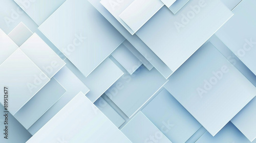 abstract soft blue square Mordan background.  white  blue color geometric background with copy space. Modern and minimal concept.
