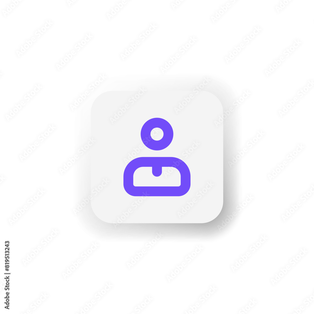 Neumorphic UI icon with bold outline style. Purple icon for web, apps, mobile, business Neumorphic UI icon with bold outline style. Purple icon for web, apps, mobile, business