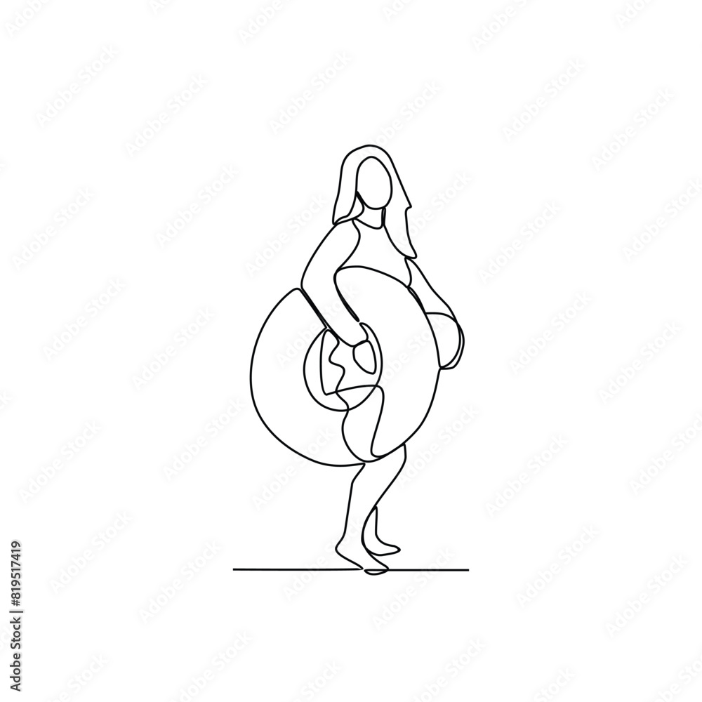 One continuous line drawing of It's summer holiday vector illustration. All about summer activity, things, transport, beach, food and games design in simple linear continuous style vector concept. One continuous line drawing of It's summer holiday vector illustration. All about summer activity, things, transport, beach, food and games design in simple linear continuous style vector concept.