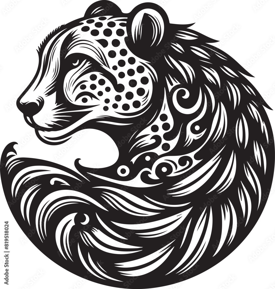 Obraz premium cheetah vector ilastration