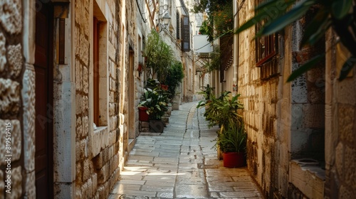 Mediterranean Alleyway at Midday