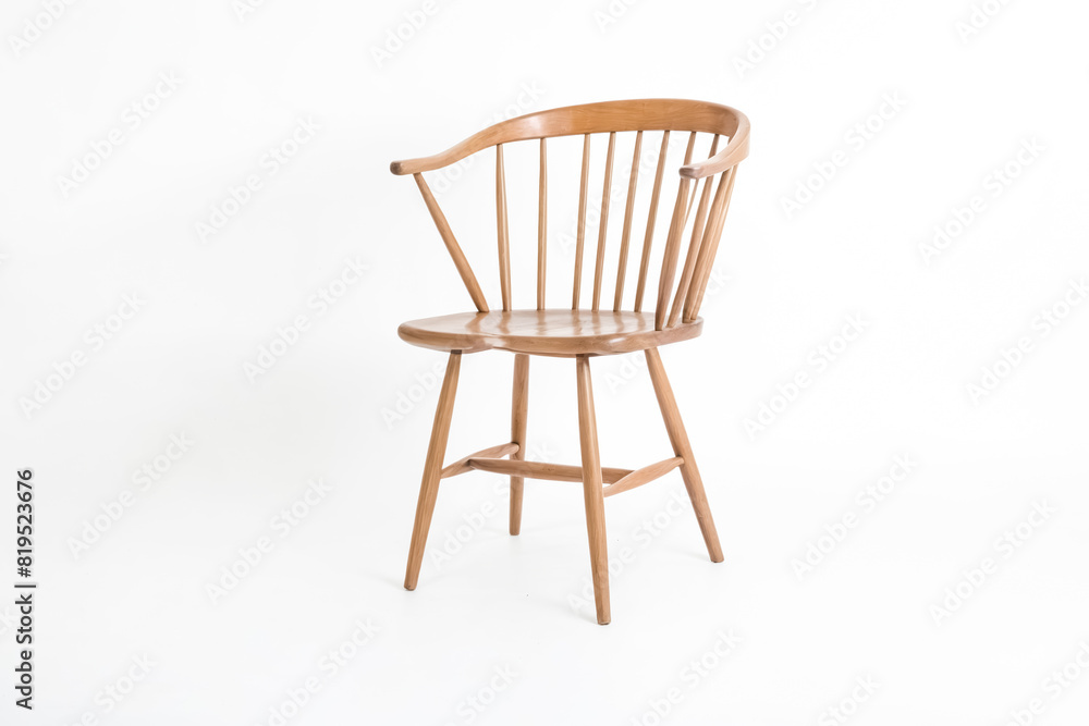 Wooden chair with a white background Wooden chair with a white background
