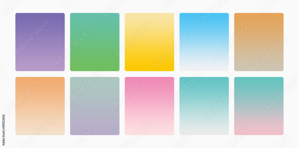 Colorful Gradient backgrounds in trendy neon colors