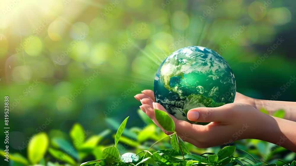 Nurturing the Future:Hands Holding the World in a Sustainable Vision Nurturing the Future:Hands Holding the World in a Sustainable Vision