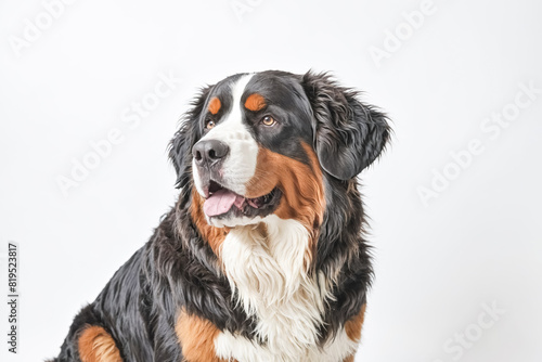 Bernese Mountain Dog Looking to the Side