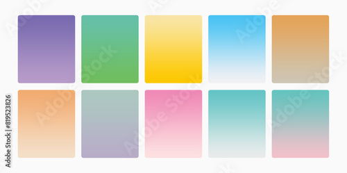 Colorful Gradient backgrounds in trendy neon colors