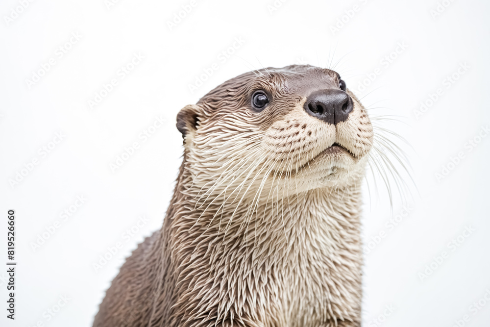 Close Up of a Wet Otter's Face Close Up of a Wet Otter's Face