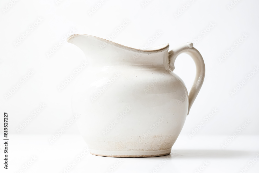 White Ceramic Pitcher White Ceramic Pitcher